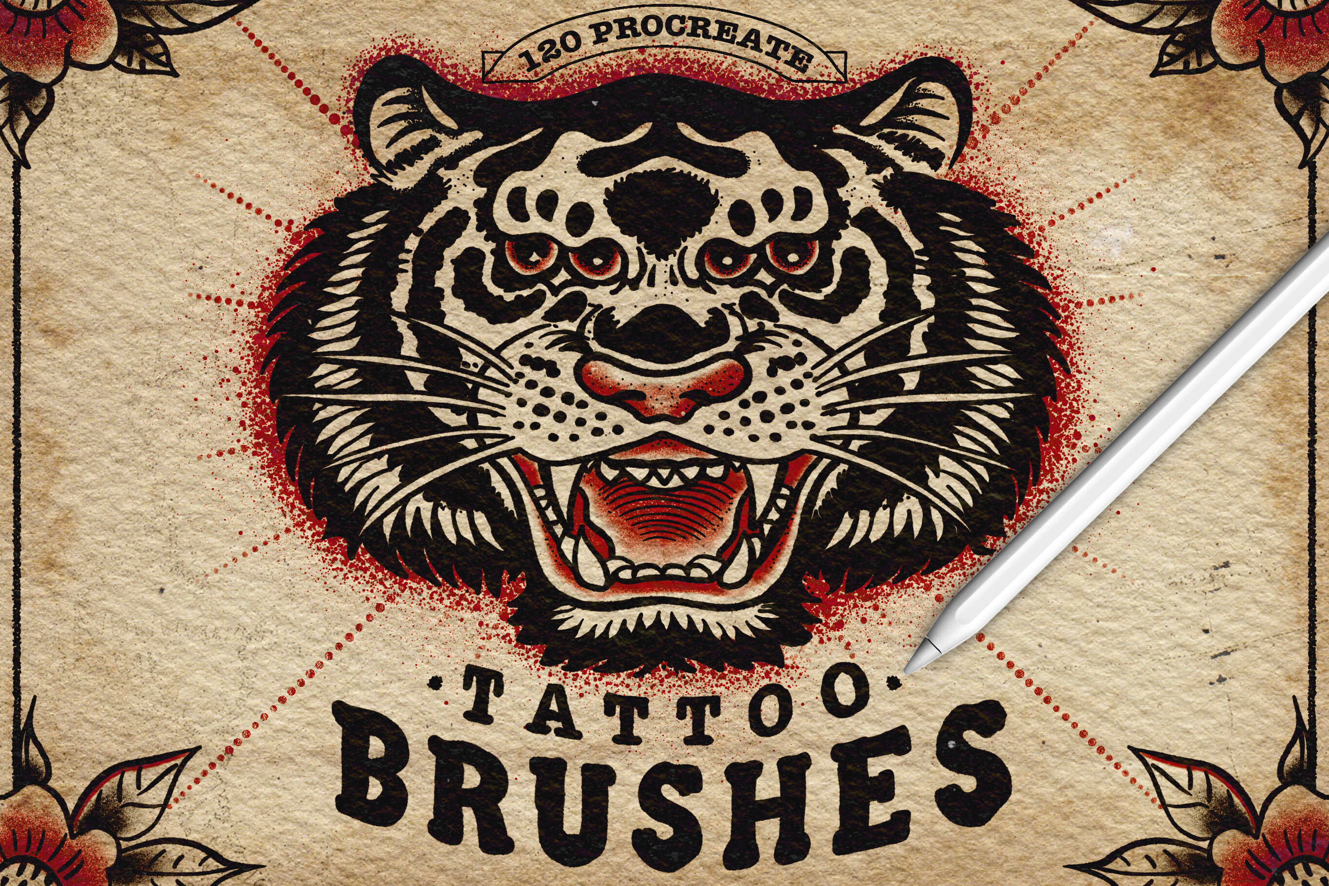 120 Tattoo Procreate Brushes - photo 1