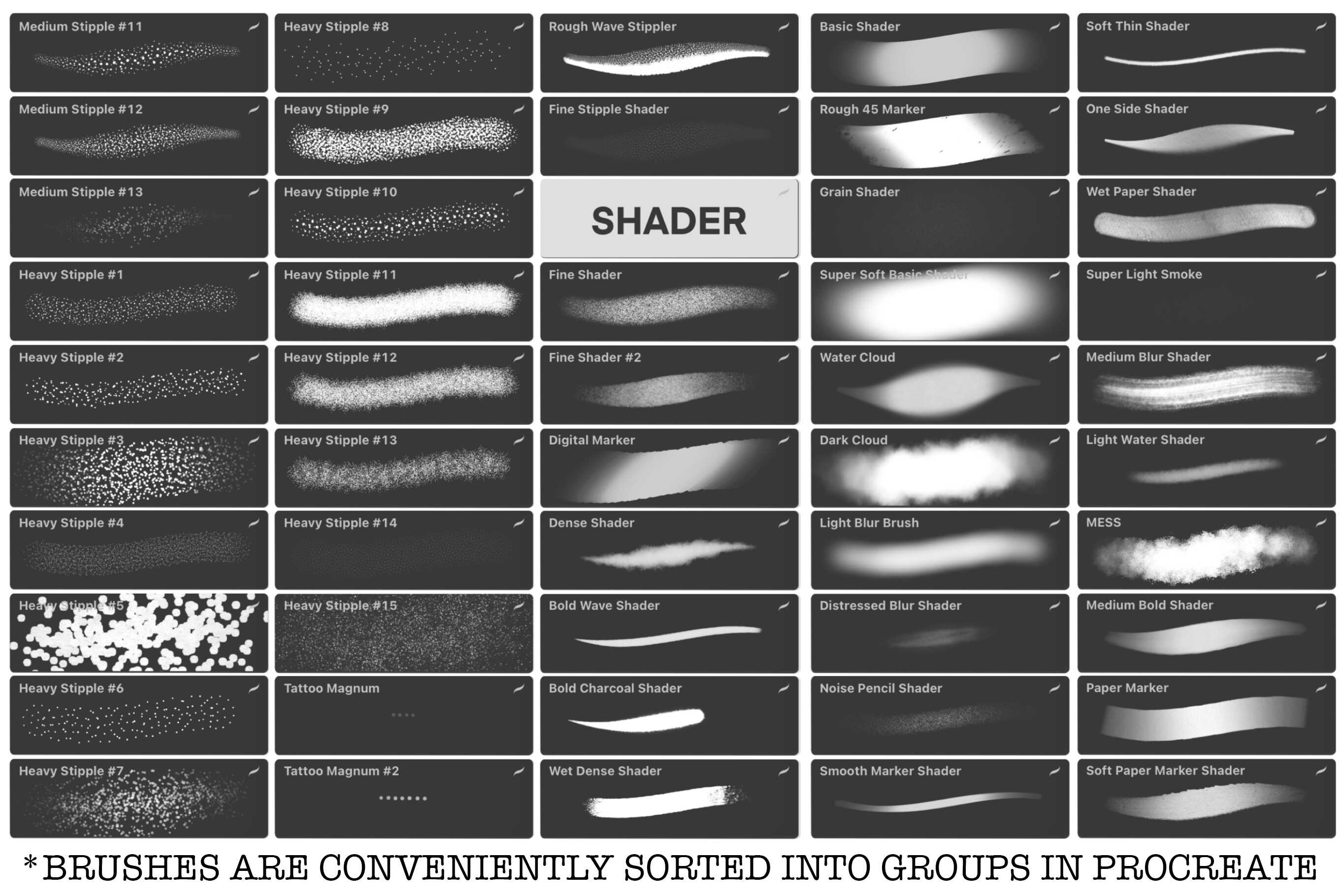 120 Tattoo Procreate Brushes - photo 9