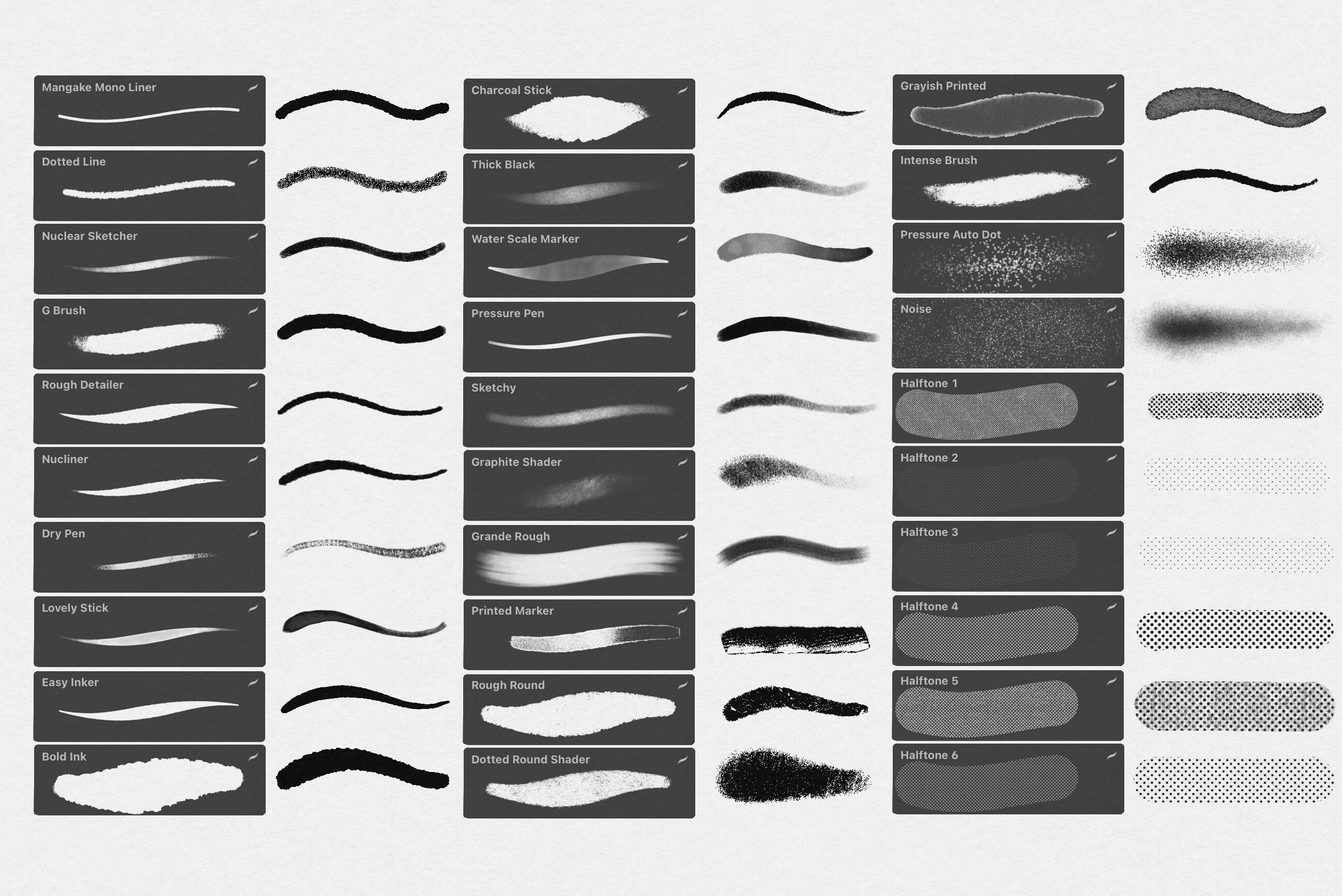 30 Manga Brushes for Procreate - photo 6