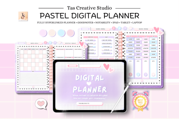 ADHD Undated Digital Planner Goodnotes - GoodNotes