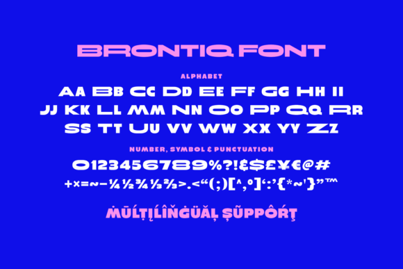Brontiq Font - Preview 4