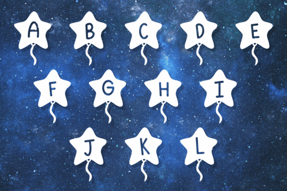Bubble Star Font - Preview 1