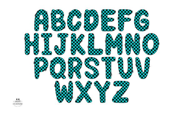 Checkerboard Font - Preview 2