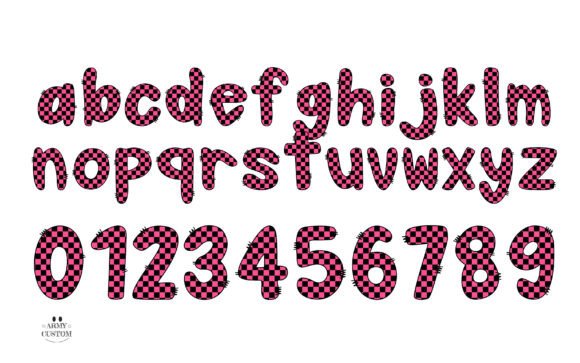Checkerboard Font - Preview 3