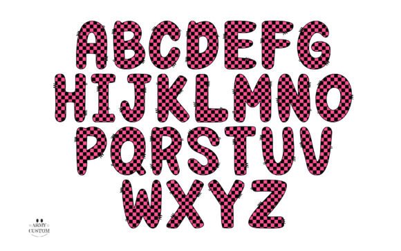 Checkerboard Font - Preview 4