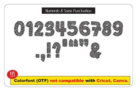 Composition Book Pattern Font - Preview 2