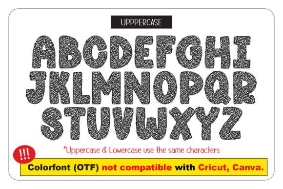 Composition Book Pattern Font - Preview 1
