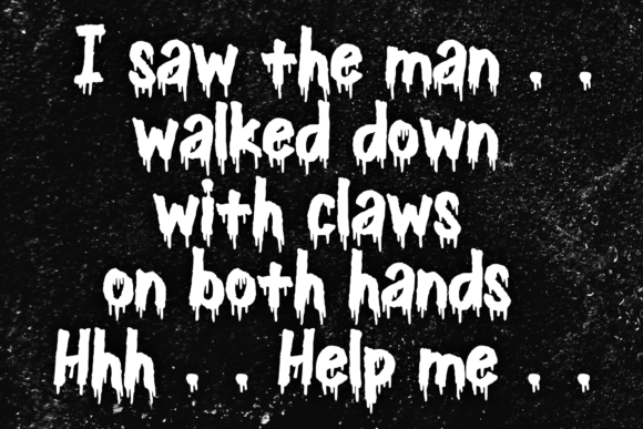 Dripping Halloween Font - Preview 2