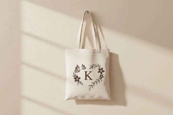 Flora Heart Monogram Font - Preview 1