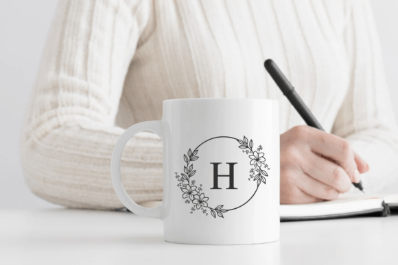 Floral Elegance Monogram Font - Preview 1