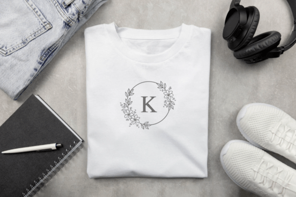 Floral Elegance Monogram Font - Preview 3