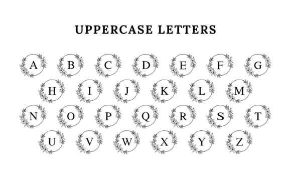 Floral Elegance Monogram Font - Preview 6