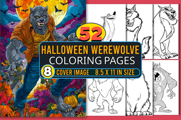 Halloween Werewolve Coloring Pages