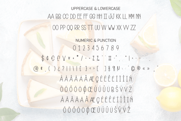 Homemade Lemoncake Font PNG with transparent background - Preview 6
