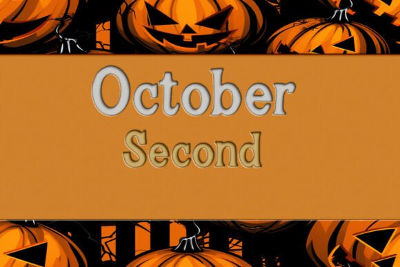 October Second Font PNG with transparent background - Preview 1