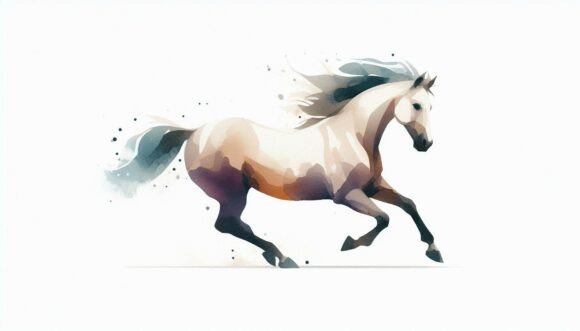 Running Profile Horse