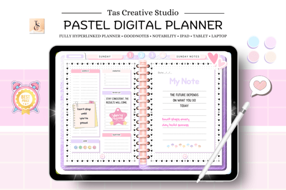 Undated Digital Planner IPad, Goodnotes