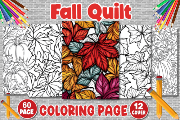 Fall Quilt Coloring Page