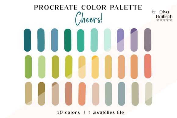 Festive Bright Procreate Color Palette