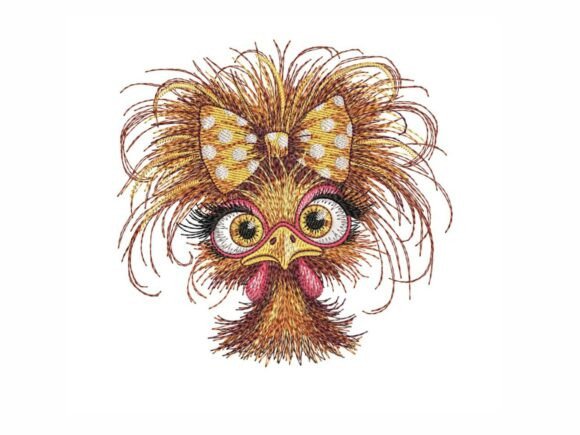 Funny Crazy Chicken