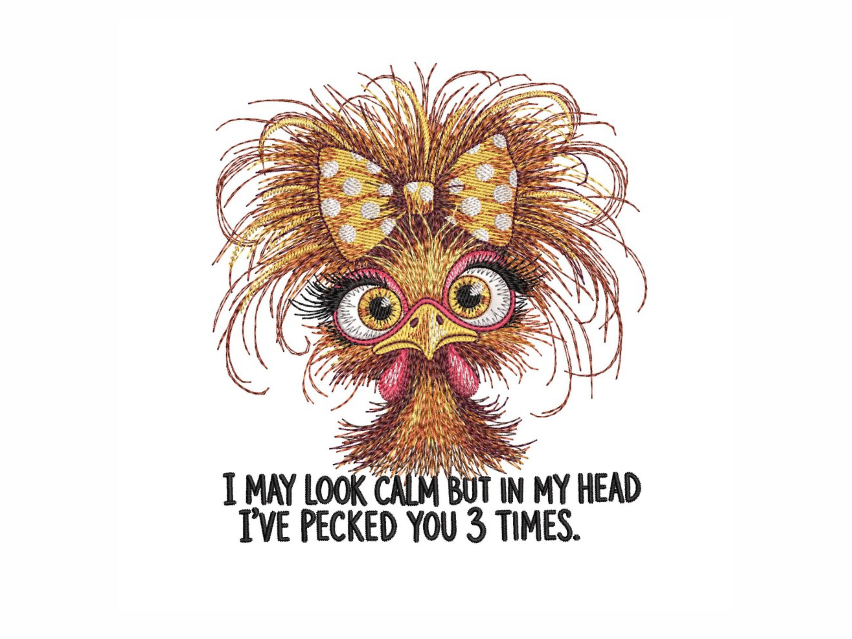 Funny Crazy Chicken