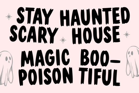 Ghostie Bubbles Font by Dreamink 7ntypes Font font preview - 5