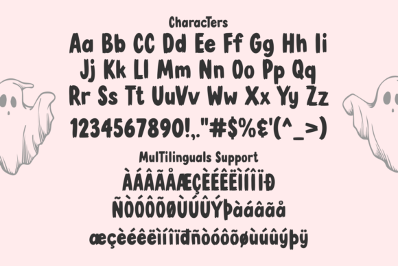 Ghostie Bubbles Font by Dreamink 7ntypes Font font preview - 6