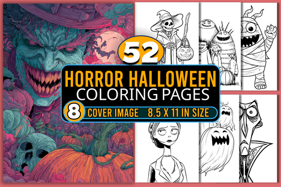 Horror Halloween Coloring Pages