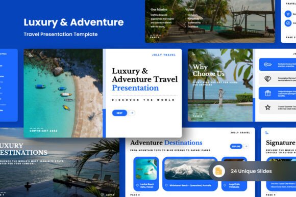 Luxury & Adventure Travel Google Slides