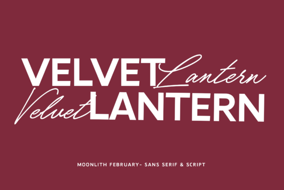 Moonlith February Script Font font preview - 2