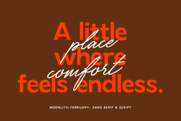 Moonlith February Script Font font preview - 3