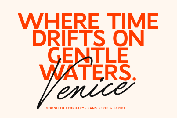 Moonlith February Script Font font preview - 4