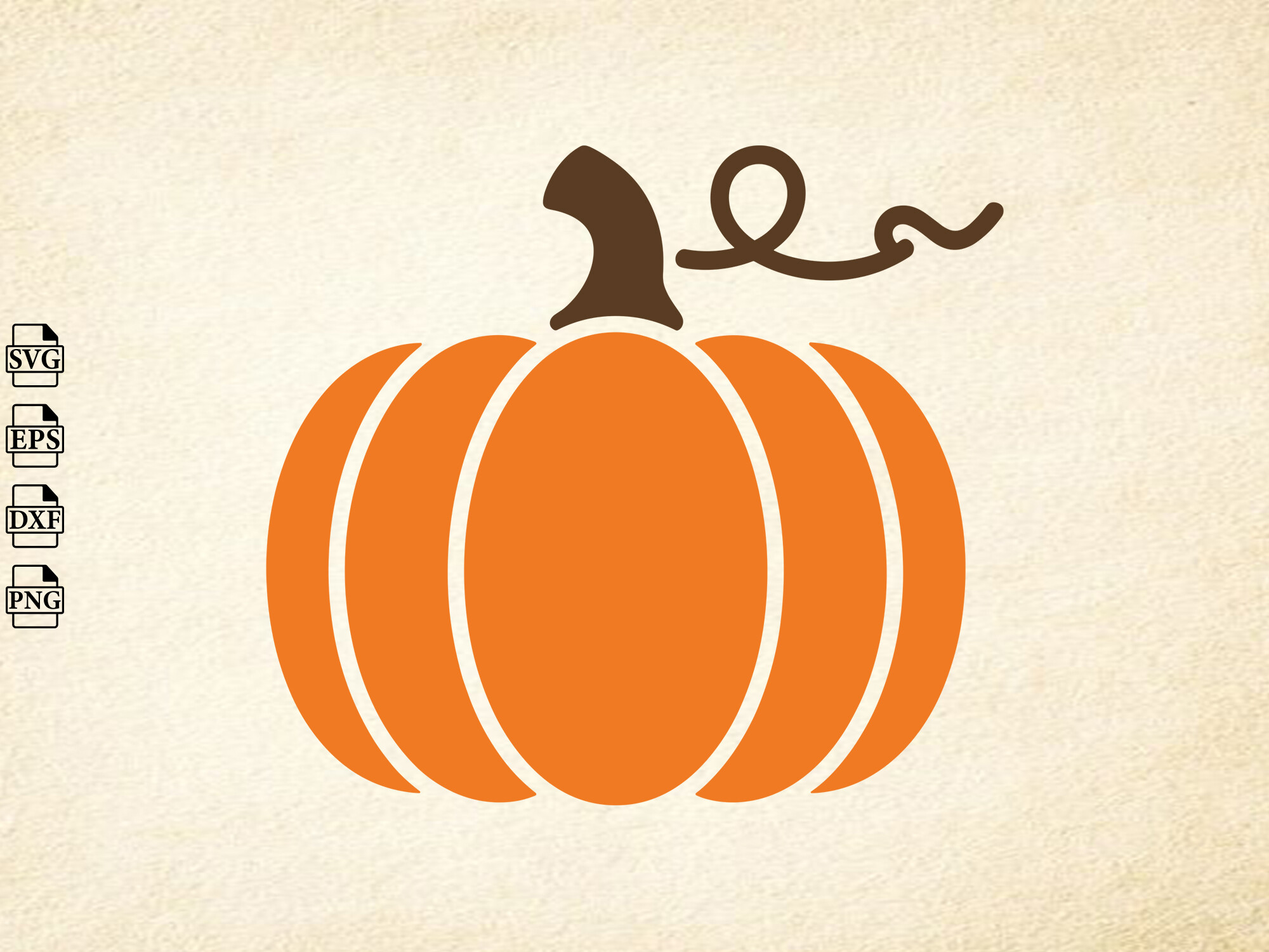 Pumpkin Svg, Pumpkin Outline SVG