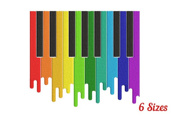 Rainbow Colorful Piano Keyboard