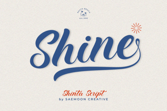 Scshinta Regular Font PNG with transparent background - Preview 2