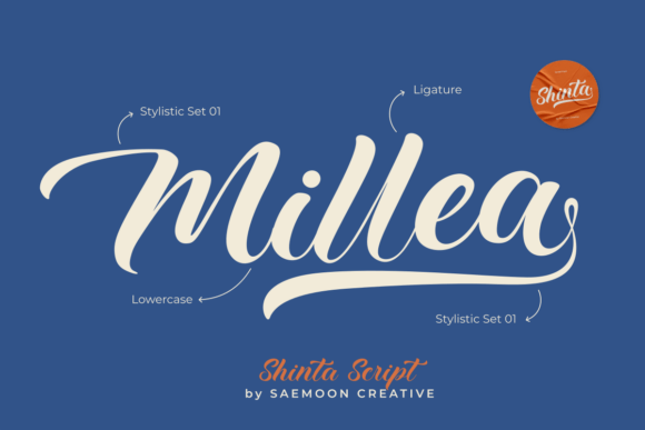 Scshinta Regular Font PNG with transparent background - Preview 1