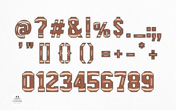 American Football Font - Preview 3