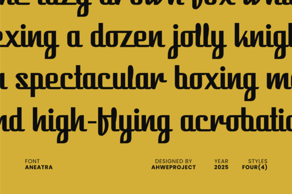Aneatra Font - Preview 4