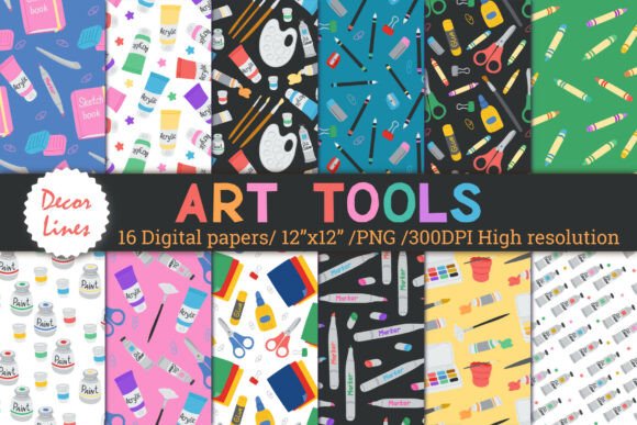 Art Tools Pattern Collection