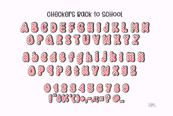 Checkers Yellow Font - Preview 3