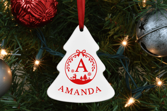 Christmas Festive Monogram Font - Preview 1