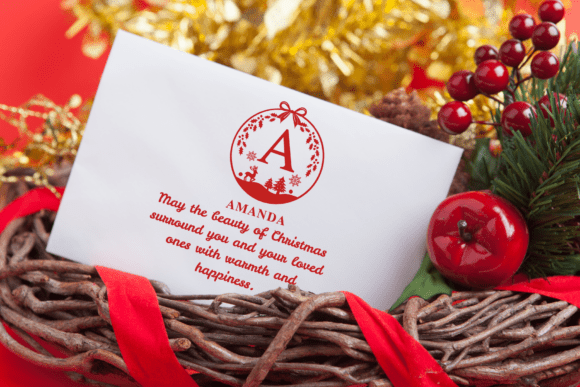 Christmas Festive Monogram Font - Preview 2