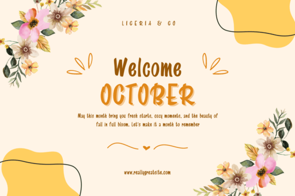 Cozy October Font - Preview 4