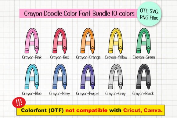 Crayon Doodle Font - Preview 1