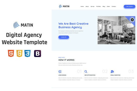 Digital Agency WebsiteTemplate