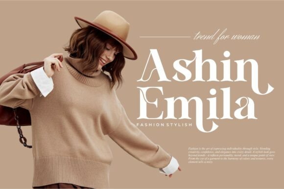 Eshira Font PNG with transparent background - Preview 1