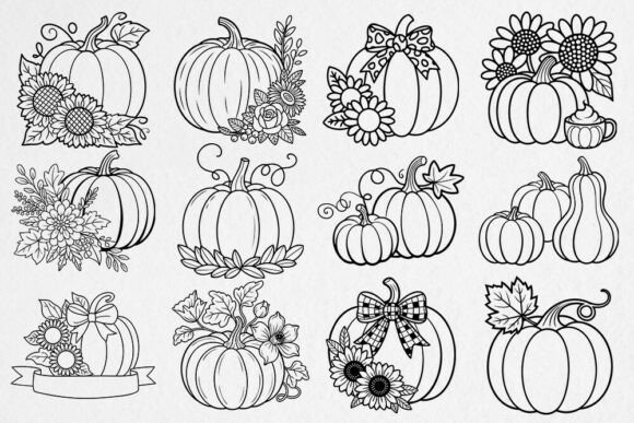 Fall Pumpkin Svg, Thanksgiving Svg Bundl