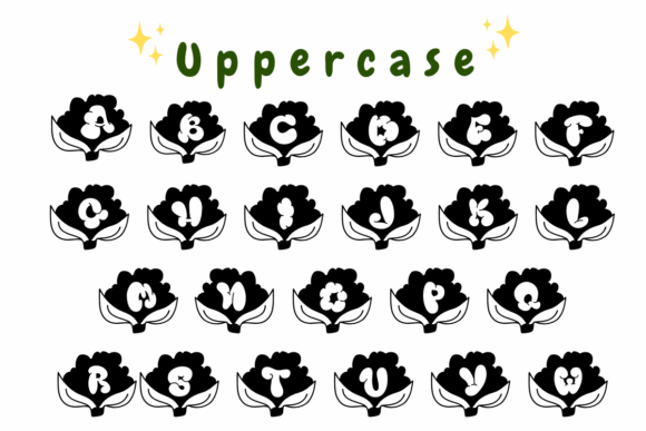 Fon Vegetables Font PNG with transparent background - Preview 1
