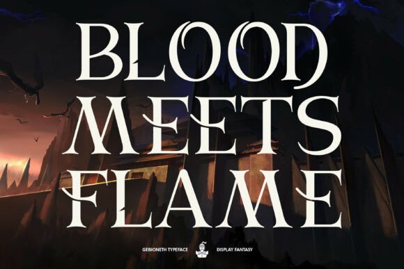 Gebioneth Font PNG with transparent background - Preview 4