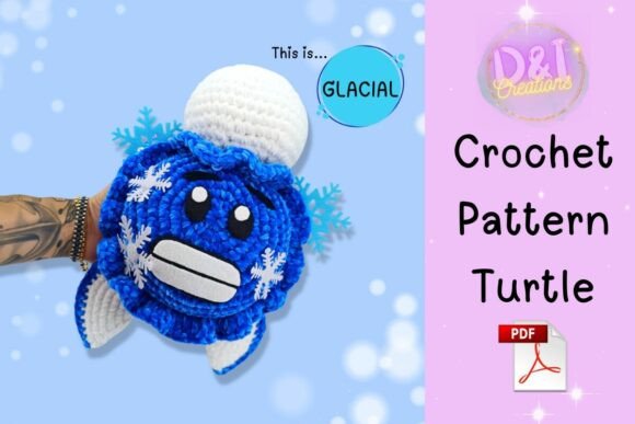 Glacial Emoji Sea Turtle Crochet Pattern